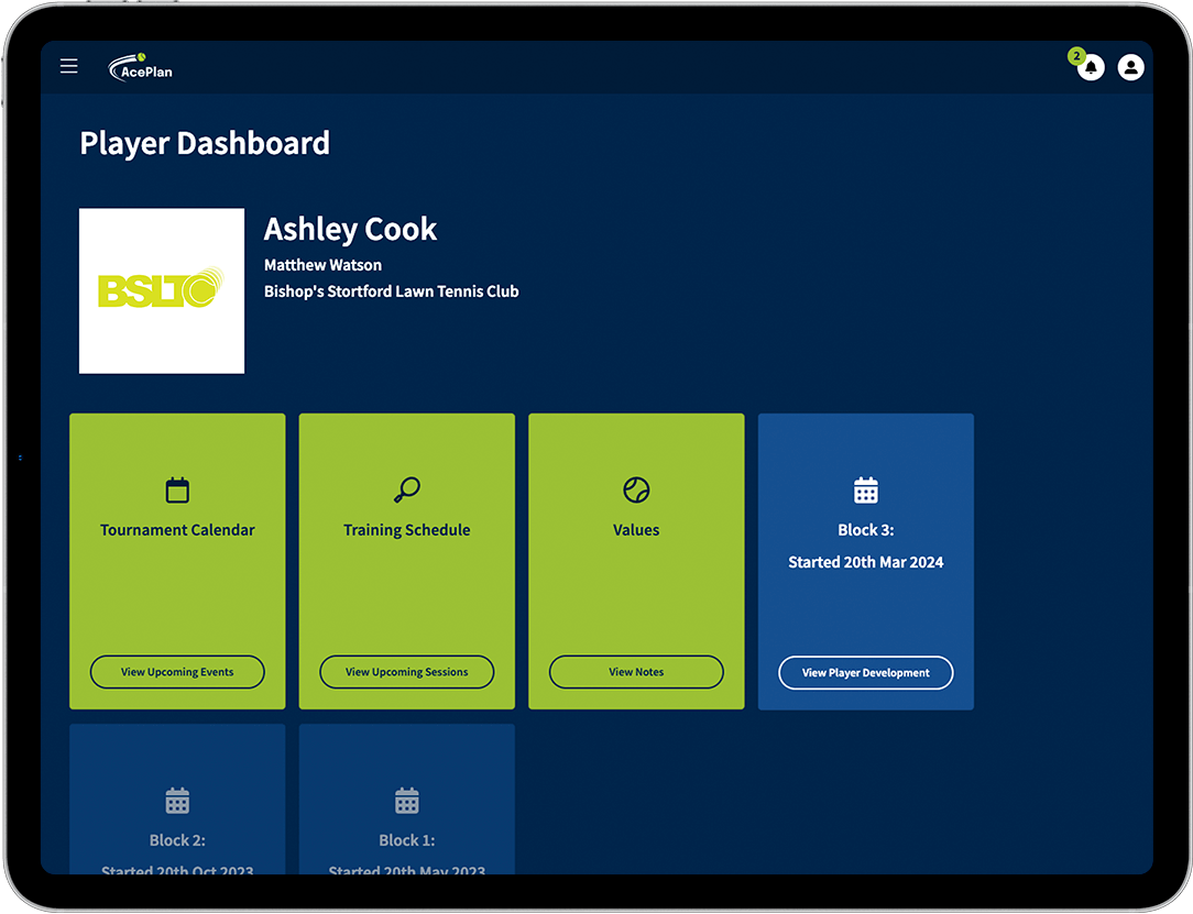 AcePlan Mockup