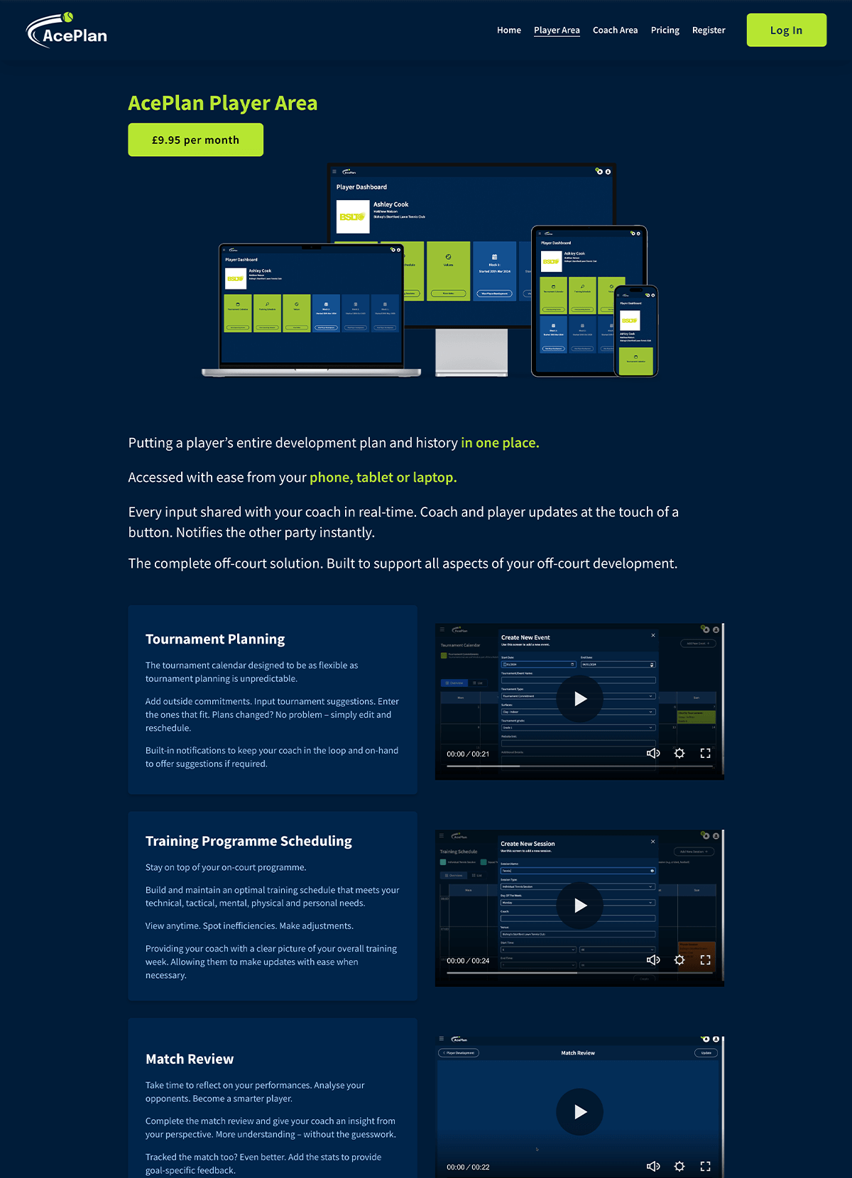 AcePlan Website